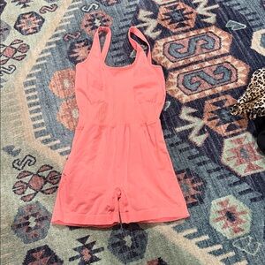 Zenana Outfitters Coral Pink Tank Romper